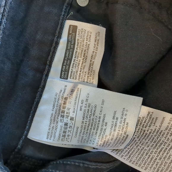 Levi 711 Skinny Jean Black Blue - Picture 7 of 7